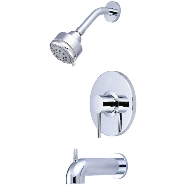 Pioneer Single Handle Tub and Shower Trim Set in Chrome T-4MT110-7S